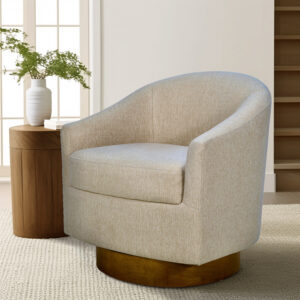 Upgrade your space with the Madison Park Ashton Swivel Chair - a fusion of modern elegance and unparalleled comfort