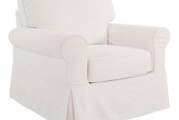 Chair with Ivory Slip Cover From OSP Home Furnishings