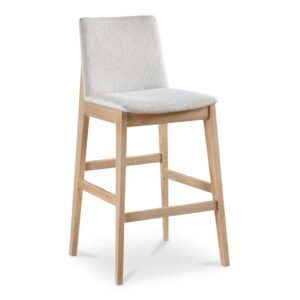 Deco Oak Barstool Light Grey From Moe's Home Collection
