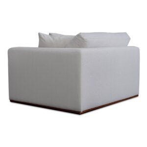 Rue Right Arm Facing Chair Off White From Moe's Home Collection