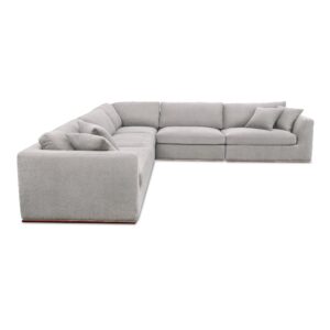 Rue Classic L Modular Sectional Flecked Grey From Moe's Home Collection