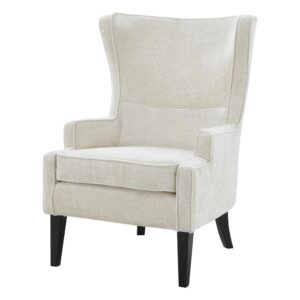 Clementine KD Fabric Wing Accent Arm Chair From New Pacific Direct