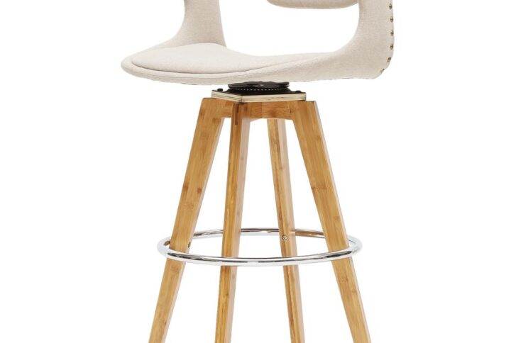 Darwin Fabric Bamboo Counter Stool From New Pacific Direct