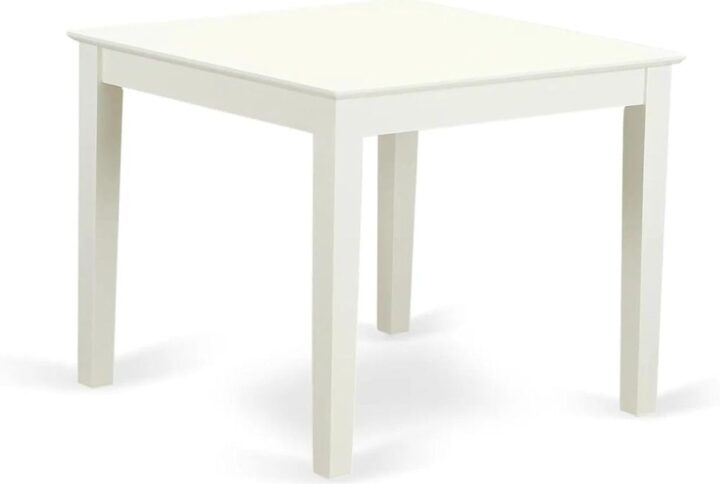 Oxford  Square  Dining  Table  -  Linen  White From East West Furniture