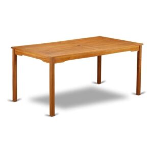 Wooden Patio Table Natural Oil