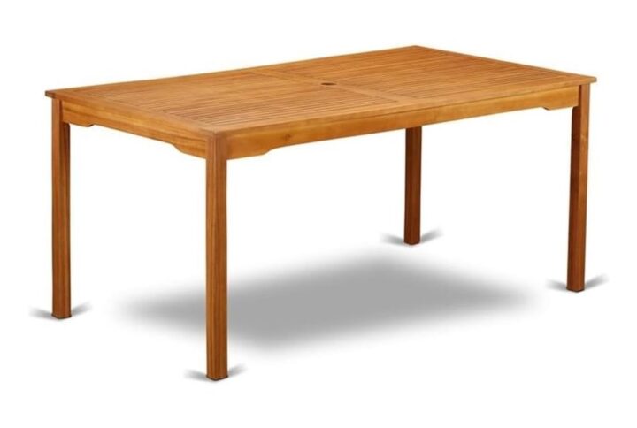 Wooden Patio Table Natural Oil