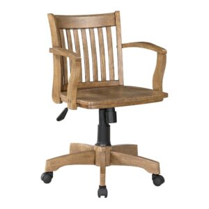 Deluxe Wood Banker's Chair From Office Star