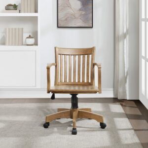 Deluxe Wood Banker's Chair From Office Star