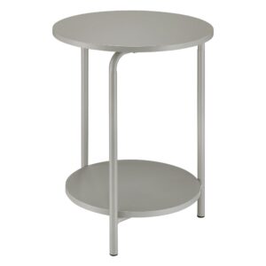 Elgin Metal Accent Table in Grey From Office Star