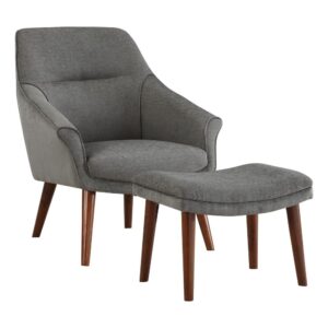 Waneta Chair and Ottoman From Office Star