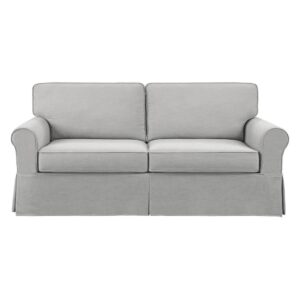 Slip Cover Sofa in Fog Fabric From Office Star