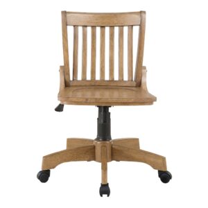 Deluxe Armless Wood Bankers Chair From Office Star