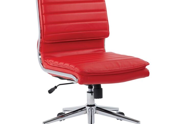 Armless Mid Back Manager's Faux Leather Chair From Office Star