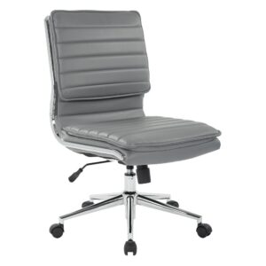 Armless Mid Back Manager's Faux Leather Chair From Office Star