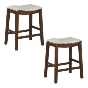 24" Saddle Stool 2-Pack From Office Star