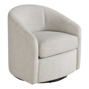 Bella Swivel Chair in Stone Fabric From OSP Home Furnishings