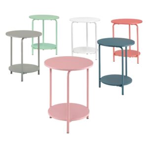 Elgin Metal Accent Table in White From Office Star