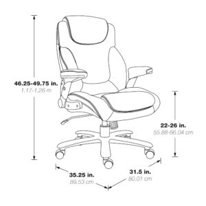 Big and Tall Deluxe High Back Executive Chair From Office Star