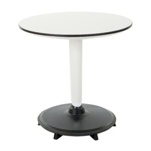 Active Height Adjustable Table 21"-31" in White Finish