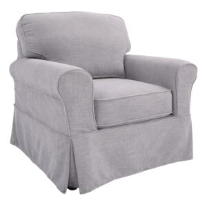 Chair with Fog Slip Cover From Office Star
