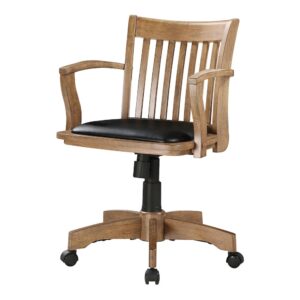 Deluxe Wood Banker's Chair From Office Star
