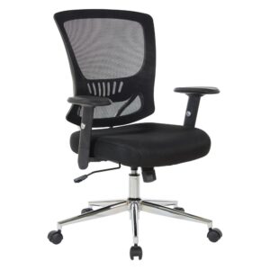 Mesh Back & Seat Locking Tilt Task Chair with Chrome Base