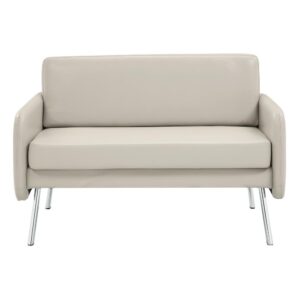 Lounge Loveseat in Faux Leather From Office Star