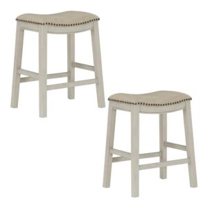 24" Saddle Stool 2-Pack From Office Star