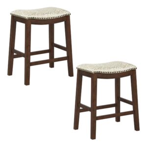 24" Saddle Stool 2-Pack From Office Star