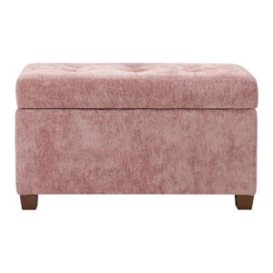 Metro Storage Ottoman in Dusty Rose Fabric From OSP Home Furnishings