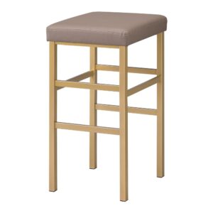 30" Gold Backless Stool From Office Star