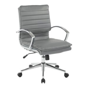 Mid Back Manager's Faux Leather Chair From Office Star