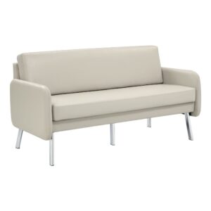 Lounge Sofa in Faux Leather From Office Star