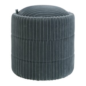 Bartley Storage Ottoman in Slate Cord Fabric From OSP Home Furnishings