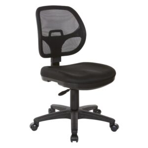 Mesh Screen Back Task Chair with Fabric Seat From Office Star