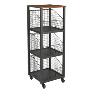 Hanover 3 Drawer Storage Console in Sumatra Finish