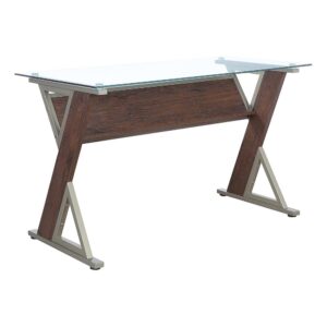 Zenos 48" Desk in Traditional Cherry From Office Star