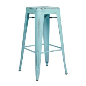 Bristow 30" Antique Metal Barstool From Office Star