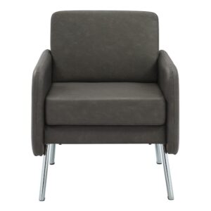 Lounge Chair in Faux Leather From Office Star