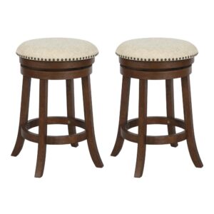 Round Backless Swivel Stool 2 Pack From Office Star