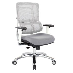 Breathable White Vertical Mesh Chair From Office Star