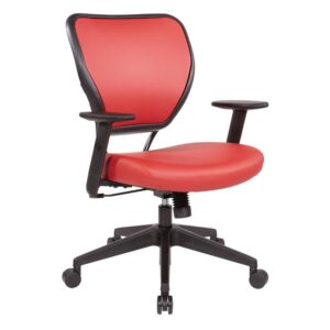 Antimicrobial Dillon Lipstick Seat and Back Task Chair with Adjustable Angled Arms and Nylon Base