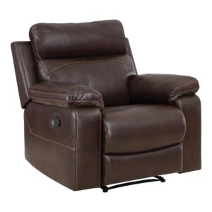 Bryson Recliner With Espresso Faux Leather