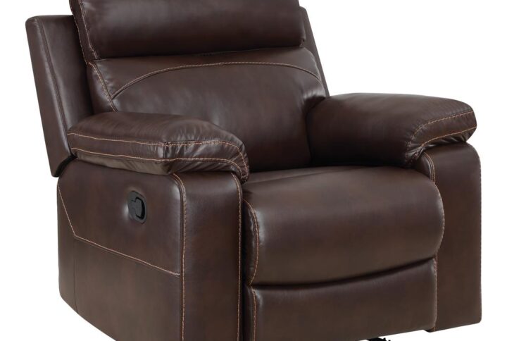 Bryson Recliner With Espresso Faux Leather