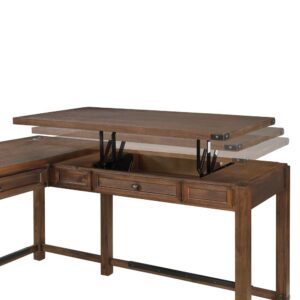Baton Rouge L-Shaped Lift Desk From Office Star