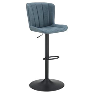 Kirkdale Adjustable Stool 2-Pack in Navy Faux Leather From Office Star