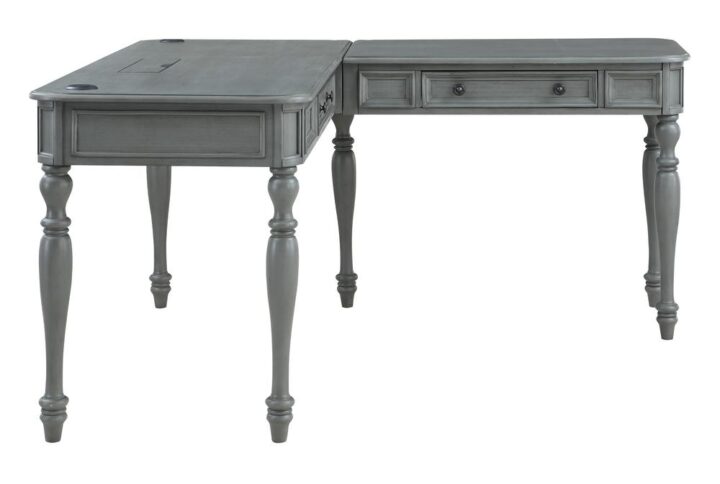 Country Meadows L-Shaped Desk w/PWR From Office Star