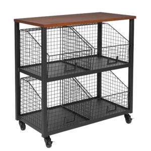 Hanover 4 Drawer Storage Console in Sumatra Finish