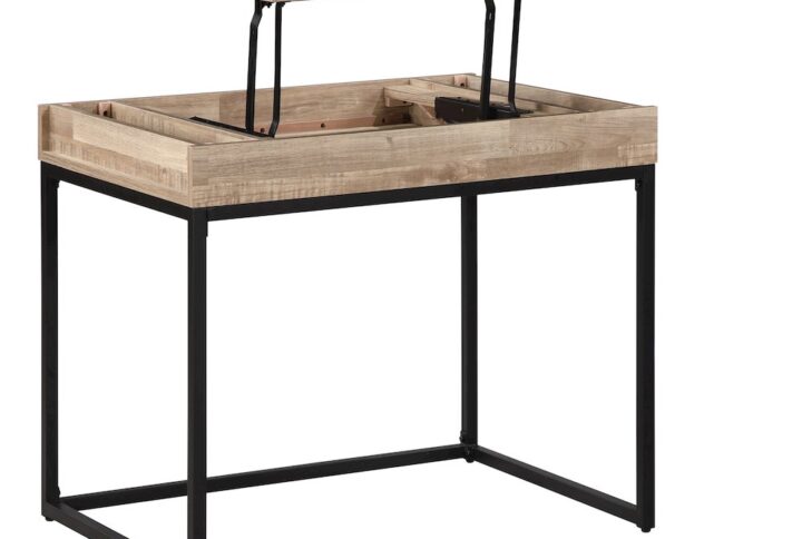 Sit and Stand Desk in Brown Finish KD From Office Star