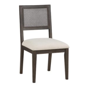 Lantana Cane Back Dining Chair2 Pack in Linen Fabric with Coastal Wash From Office Star